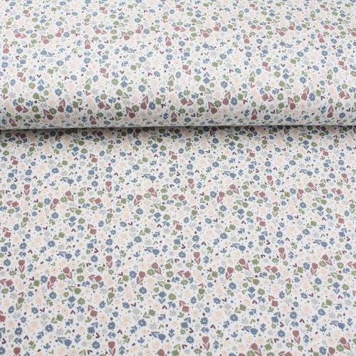 Jersey "Blümchen" kleine Streublumen pastell